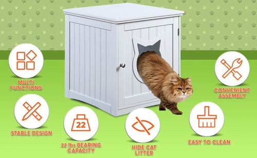 Nightstand Pet House, Litter Box Enclosure