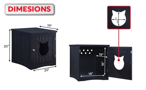 Nightstand Pet House, Litter Box Enclosure